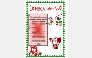 Le HBCV fête Noël le 18/12