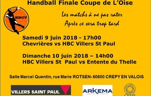 2 Equipes en Finales de Coupes de l'Oise