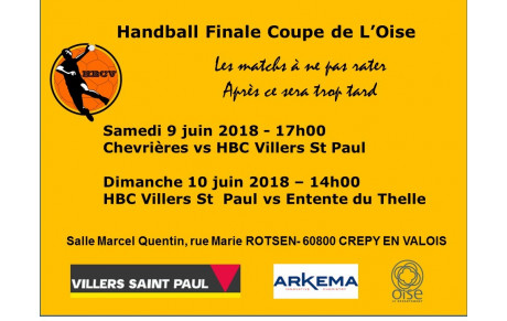2 Equipes en Finales de Coupes de l'Oise
