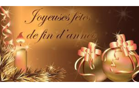 Joyeuses Fêtes de fin d'année ! 